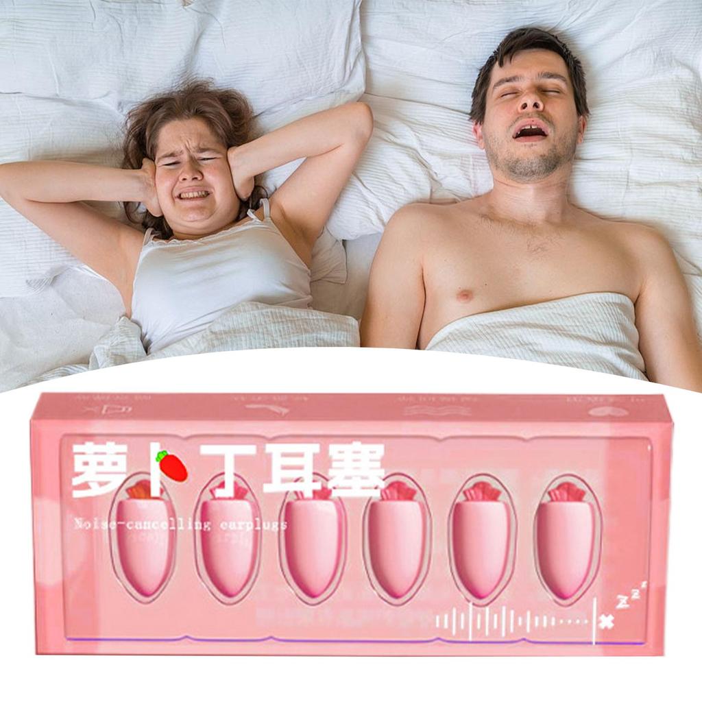 Беруши для шумоподавления 6 штук мягкие многоразовые для защиты слуха беруши многоразовые водонепроницаемые наушники звукоизолирующие мягкие