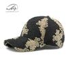 Personalized jacquard hardtop baseball cap women's autumn and winter new hat women's retro curved brim cap