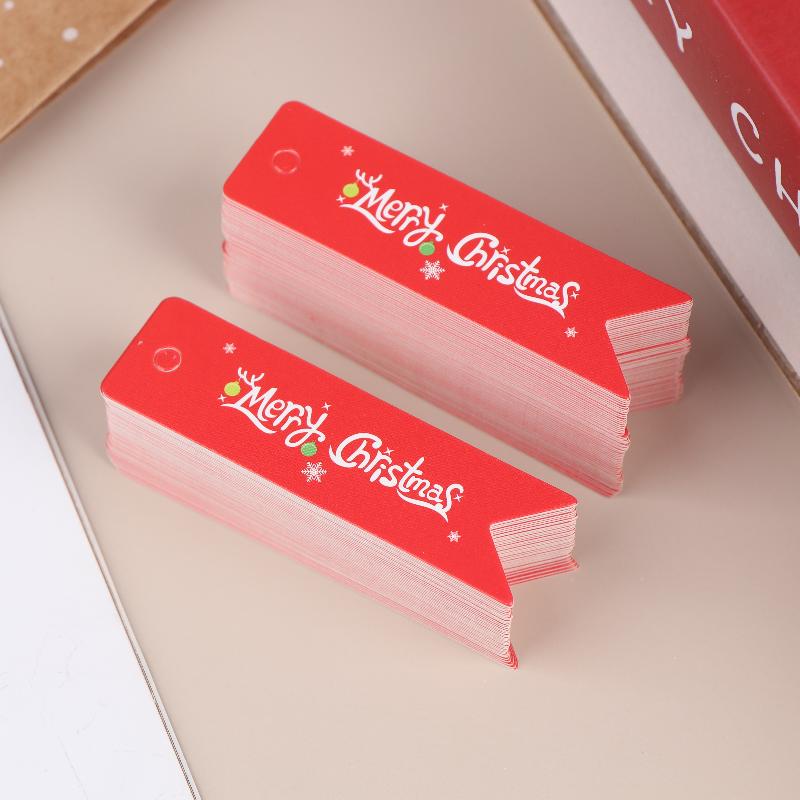100 шт. Декоративные рождественские подвесные бирки; Идеально для персонализации праздничных подарков