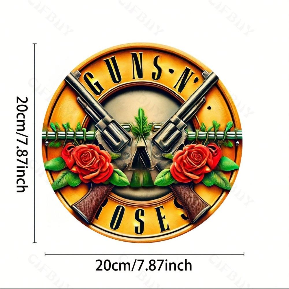 Guns N Roses Круглый Металлический Настенный Знак Декор для Дома Подарок
