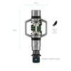 CRANK BROTHERS Eggbeater 2 V2 Binding 574605 Ultra-Lightweight Pedals, Green,