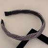 French Style Knitted Hairband Simple Headband Face Washing Hairhoop for Women