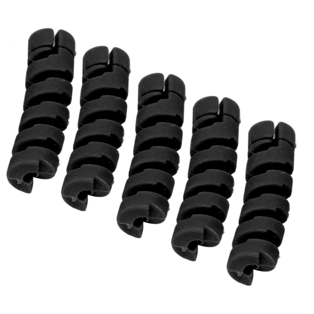 10PCS TPR Brake Cable Protective Sleeve Spiral Bicycle Brake Line Pipe Guard Cable Protection