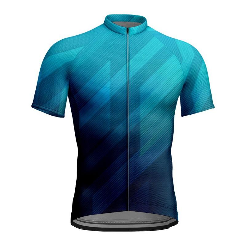 Mens Cycling Jersey Short Sleeve Breathable Quick Dry Bike Shirt With Print Road