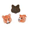 Embroidered Patch Feline  4 To 5 Cm 3 Pieces