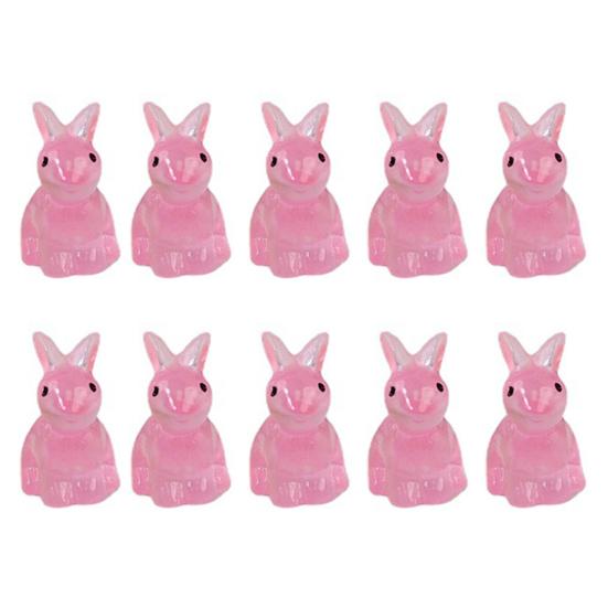 Ornamental Luminous Bunny Resin Craft Multi-use Ornament AVE
