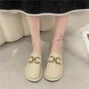 Fashion 2024 New Brand Shoes for Women Closed Toe Women's Slippers Fashion Metal Decoration Casual Slippers Women Flat Slippers Zapatos