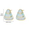 18K Gold‑Plated Stainless‑Steel Triangle Drop Women Earrings, Stylish Simple High‑Sense Versatile Ear Jewelry