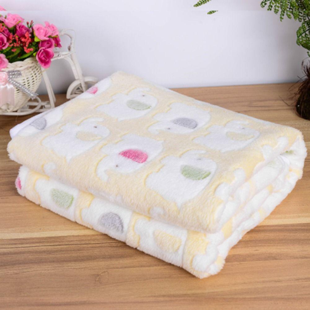 Fluffy Soft Warm Bone Pattern Dogs Plush Pet Blanket Winter Quilt Fleece Blanket Flannel Blanket