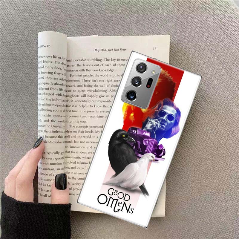 Чехол для телефона Good Omens для Samsung Galaxy S25 Edge S24 S23 FE S22 S26 Ultra S21 S20 S10 Plus Capa Мягкий