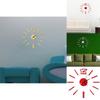 Eye-catching 3d Mirror Luxury Modern Diy Large Wall Clock Surface Sticker For Trendy Homes