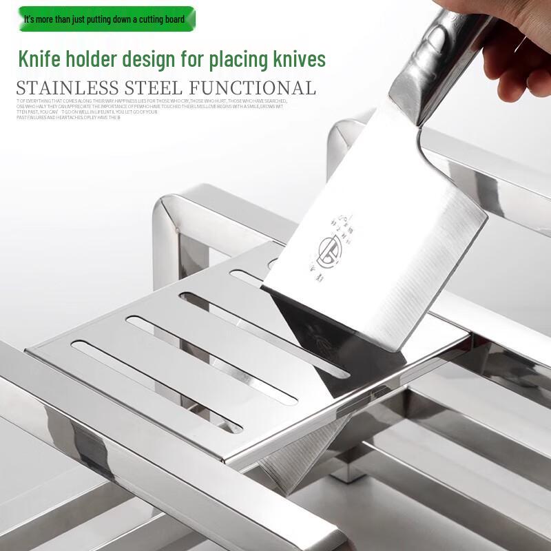 Stainless Steel Cutting Board Storage and Drain Rack