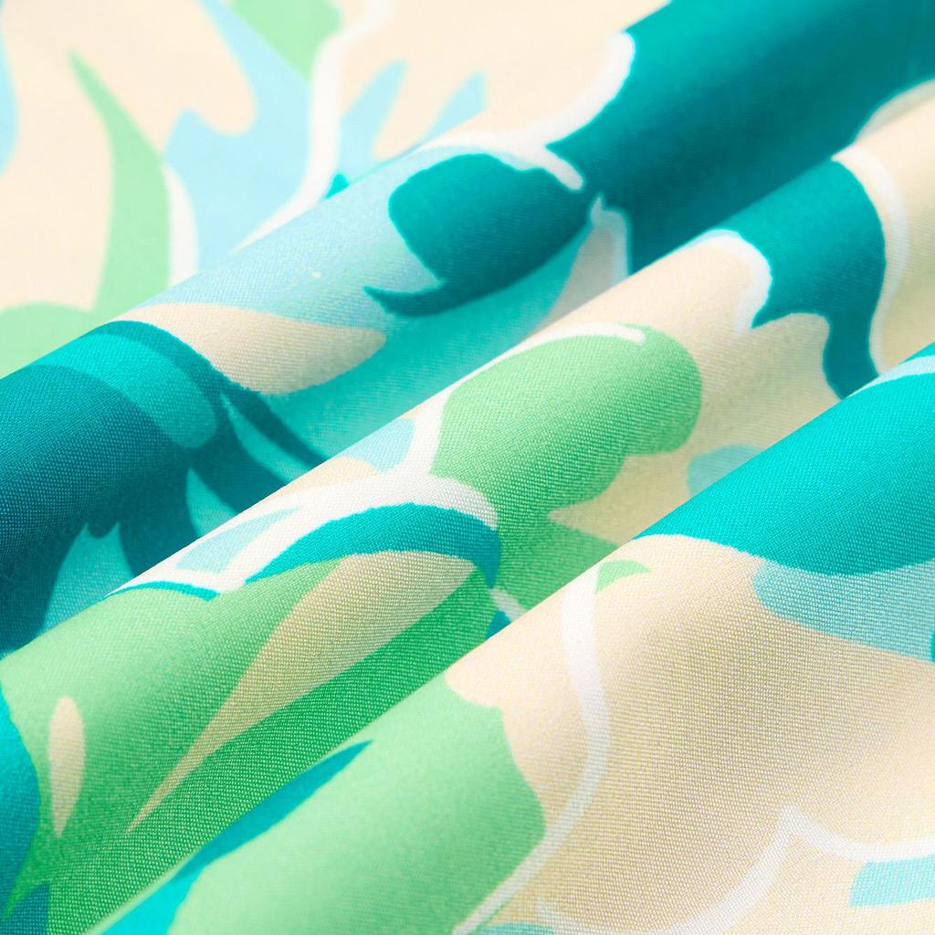 Женская весенняя юбка с цветочным принтом, летняя повседневная юбка А-силуэта с высокой талией и разрезами средней длины S-XL