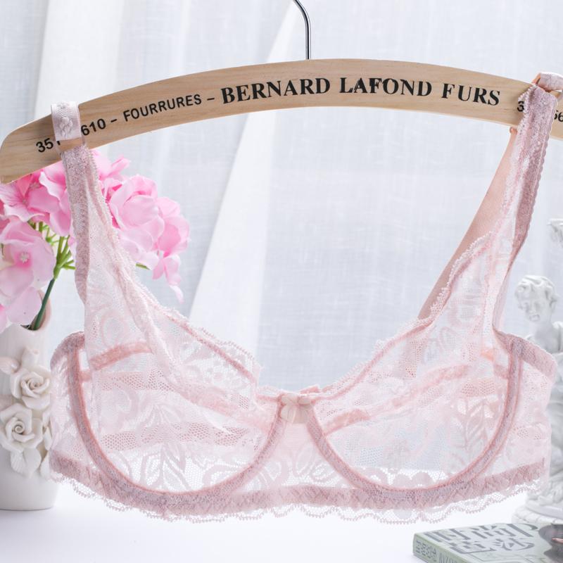 Women Sexy Lace Bras Push Up Bralette Embroidery Bra  Hollow Out Brassiere Female Underwire Underwear