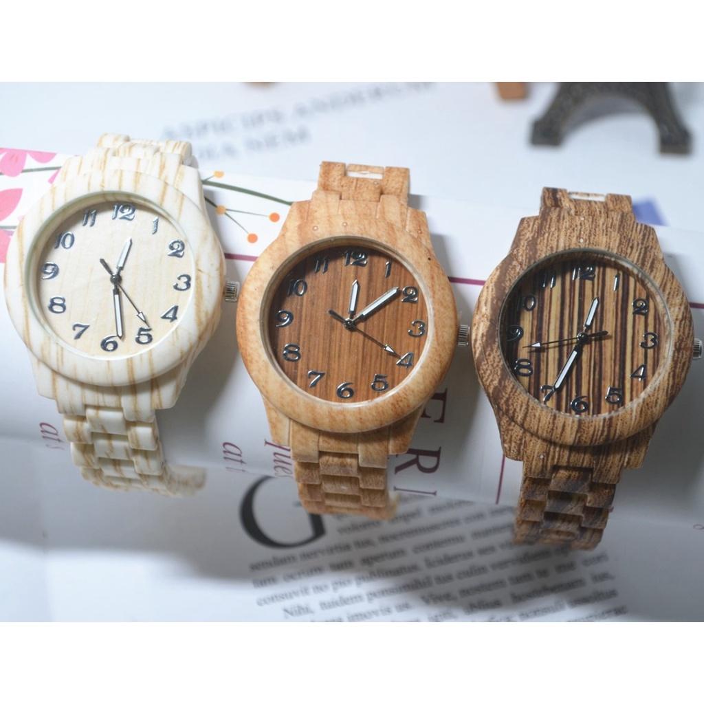 Часы с бамбуковым узором Модные творческие деревянные кварцевые сандалового дерева