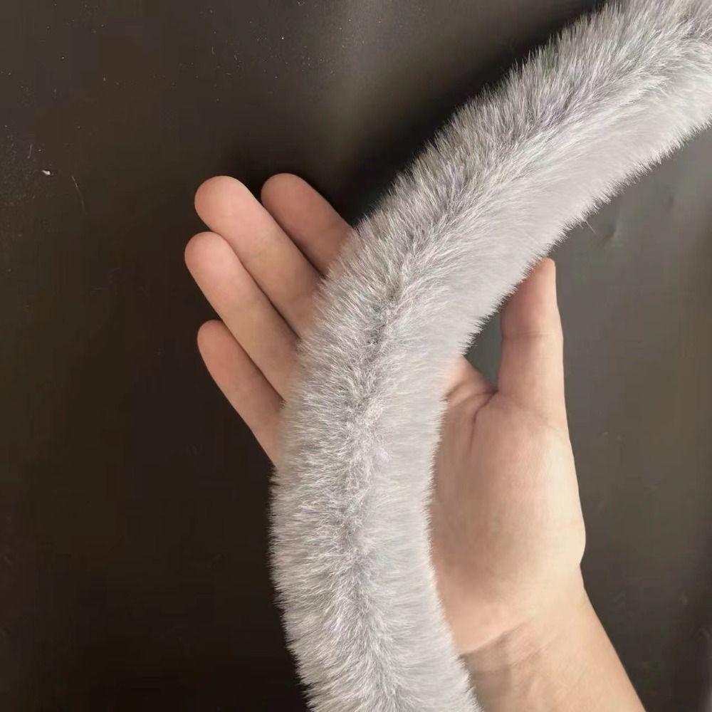Handmade Wool Tops Fluffy Trim 1M Artificial Fur Stripe Decoration Faux Fur Ribbon Tape