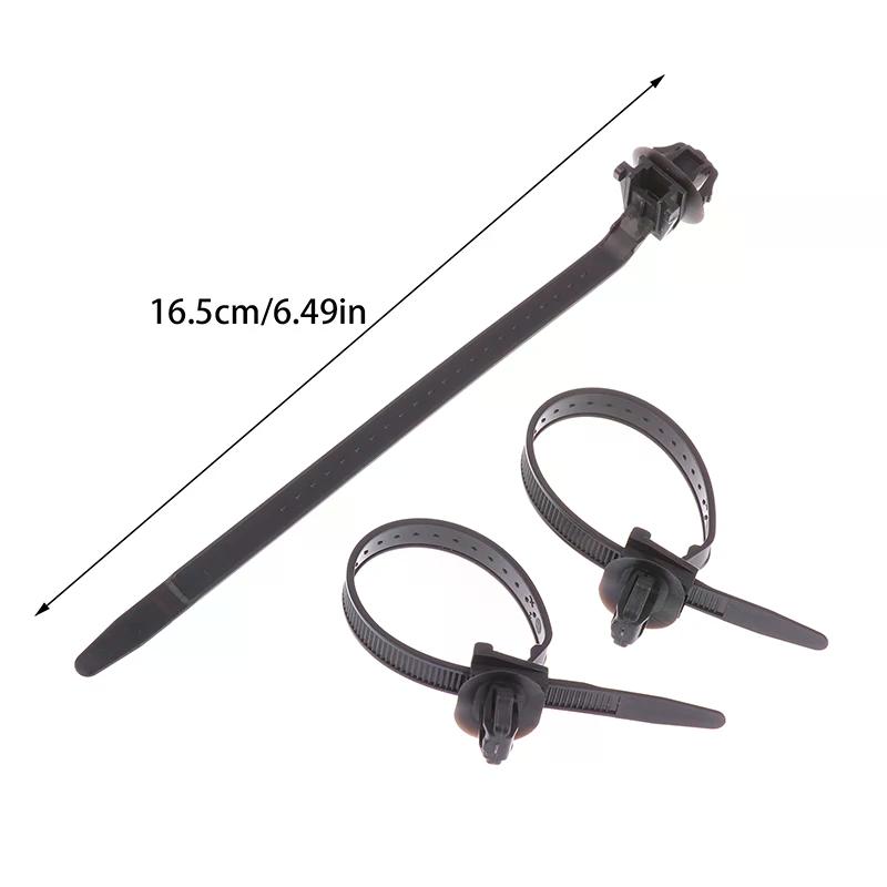 10PCS New Nylon Plastic Vehicle Motocycle Cable Tie Car Wiring Harness Retainer Clip Push Mount Auto Fasteners Black Color