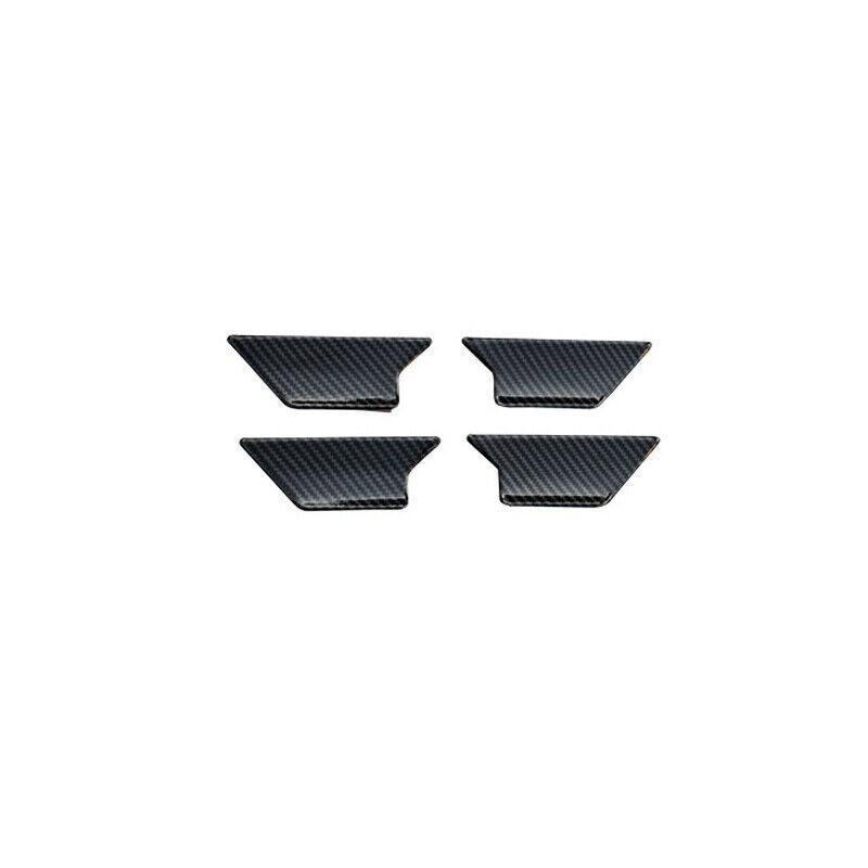 Car Inner Door Handle Cover Trim Fit For Vw Passat B8 2016-18 Steel Carbon Fiber