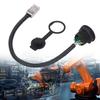 8 Pin Female Connector Cable E13 Thread to RJ45 8 Pin Male Straight Head Unshielded PVC Connector Cable
