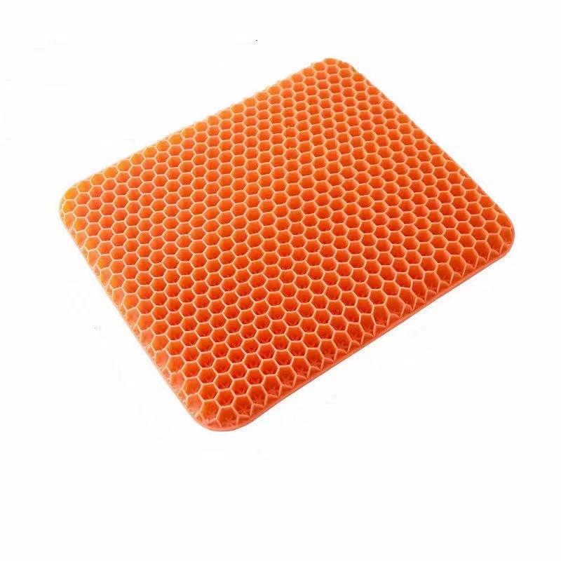 Premium Honeycomb Gel Cooling Seat Cushion, Silicone Breathable Butt Pad Summer Cooling for Office Sitting Car Ice Cold Seat Mat