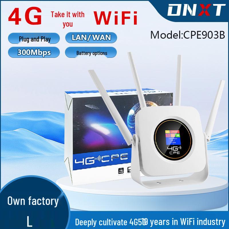 CPF903B Автономный 4G WiFi-маршрутизатор со слотом для SIM-карты и одним сетевым портом