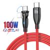 100 Вт USB C кабель 5A PD быстрая зарядка провод зарядное устройство шнур для Macbook iPad Samsung Xiaomi поворот на 180 USB к Type-C кабель 3M