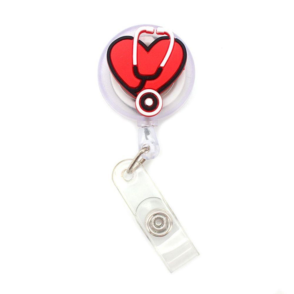 Держатель для карты на груди, выдвижная катушка для бейджа, держатель для больничного бейджа, зажимы для удостоверения личности, держатель для бейджа медсестры