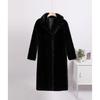 Winter Women High Quality Faux Rabbit Luxury Long Fur Coat Lapel OverCoat Thick Warm Female Plush Jacket Large Size 5XL
