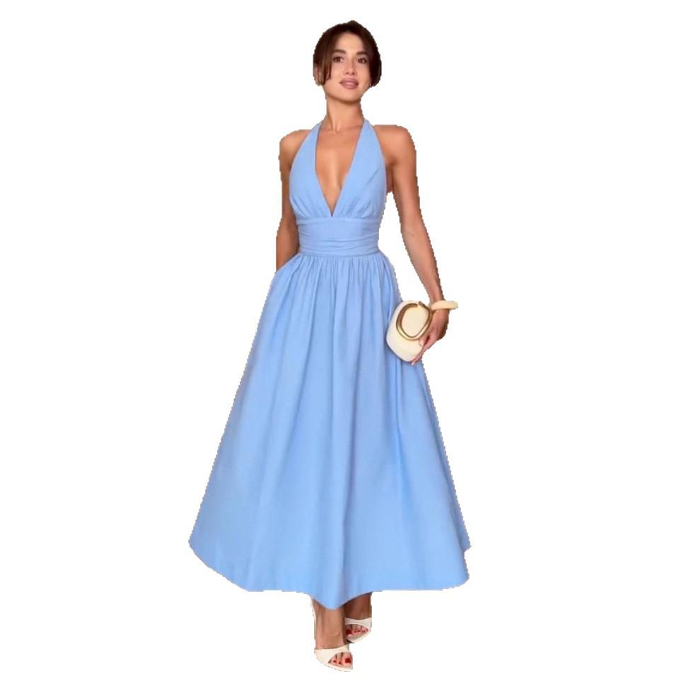 2025 Summer French Lace-up Socialite Evening Party Dress