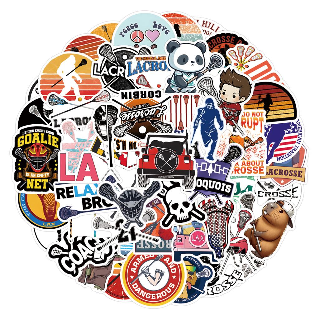 55 Новых Граффити Наклеек Лакросс Декоративные Наклейки для Скейтборда Чемодана Шлема