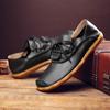 Мужская тонкая дышащая повседневная обувь из натуральной воловьей кожи