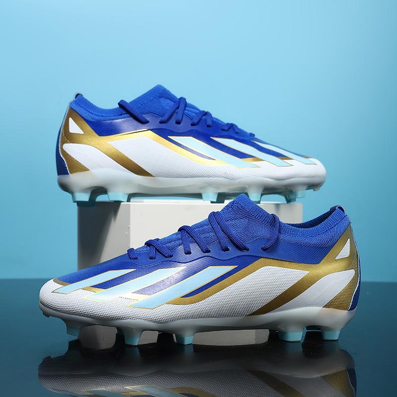 Футбольные бутсы с низким верхом и шипами, мужские и женские больших размеров с длинными шипами, тренировочные бутсы для соревнований на искусственной траве - 2025