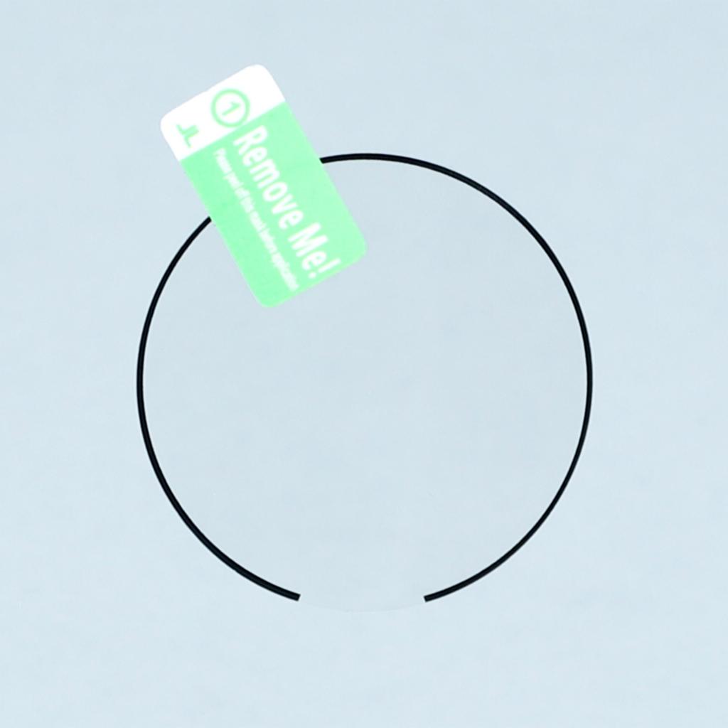 2Pcs/Pack For Garmin Instinct 3 50mm Watch Screen Protector HD Clear PMMA Film (Black Edge)