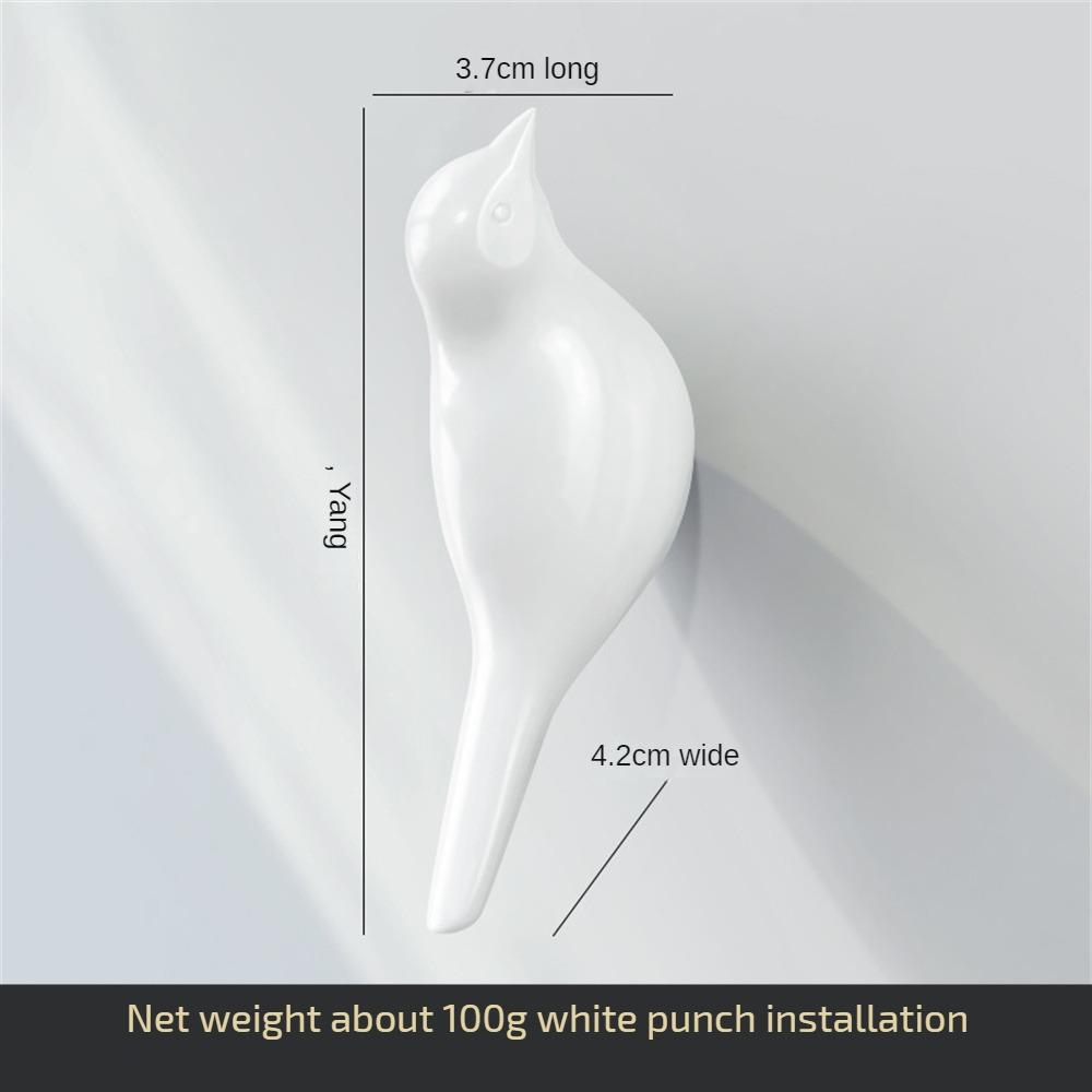 Креативный крючок для украшения птицы, настенная вешалка для двери спальни, 3D одинарный крючок, крючок для пальто, простое настенное украшение