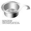 Kitchen Sink Drain Basket Swan Drain Rack Rustproof Corrosion Resistant Polished Surface Sink Filter Swan Drain Basket