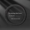 Orange Suede Car Steering Wheel Cover for All Season Sweat Absorbing Anti Slip Wear-resistant Breathable Car Steering Covers