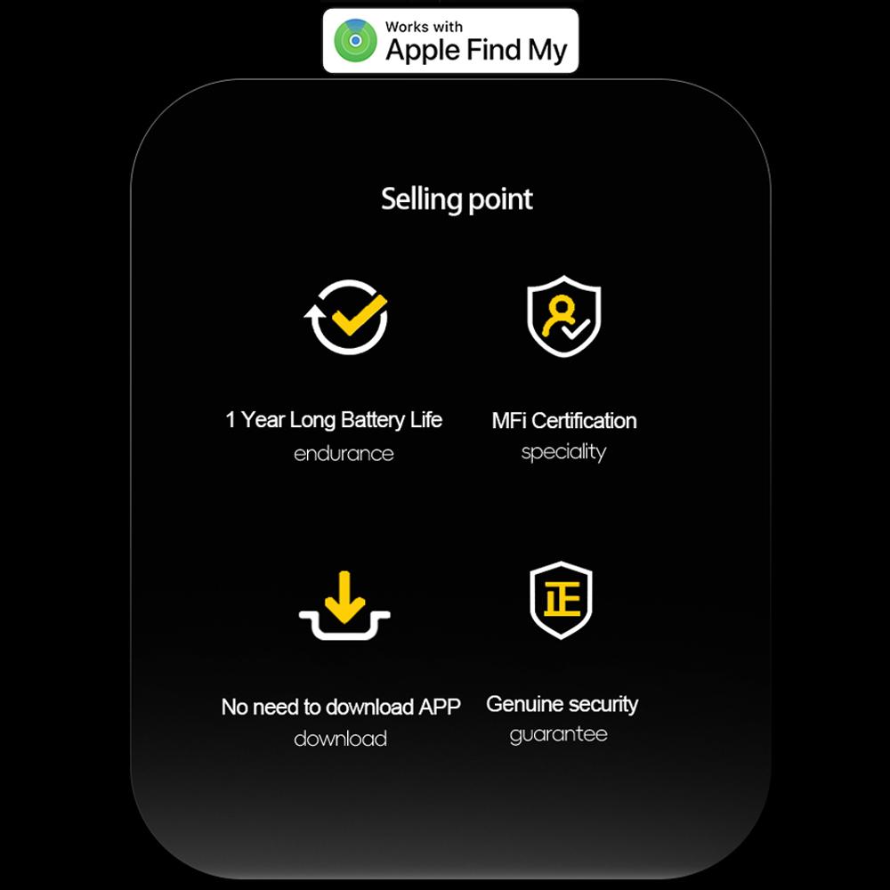 Умный GPS-трекер Mini Tag для IOS Apple Find My APP ITag Устройство напоминания о потере MFI Rated Locator Ключи от машины Pet Kids Finder