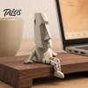 Талос 3D-печатная шарнирная статуэтка Моаи, фигурка с подвижными суставами, устойчивая скульптура с текстурой камня для декора рабочего стола, гостиной, кабинета, подарок