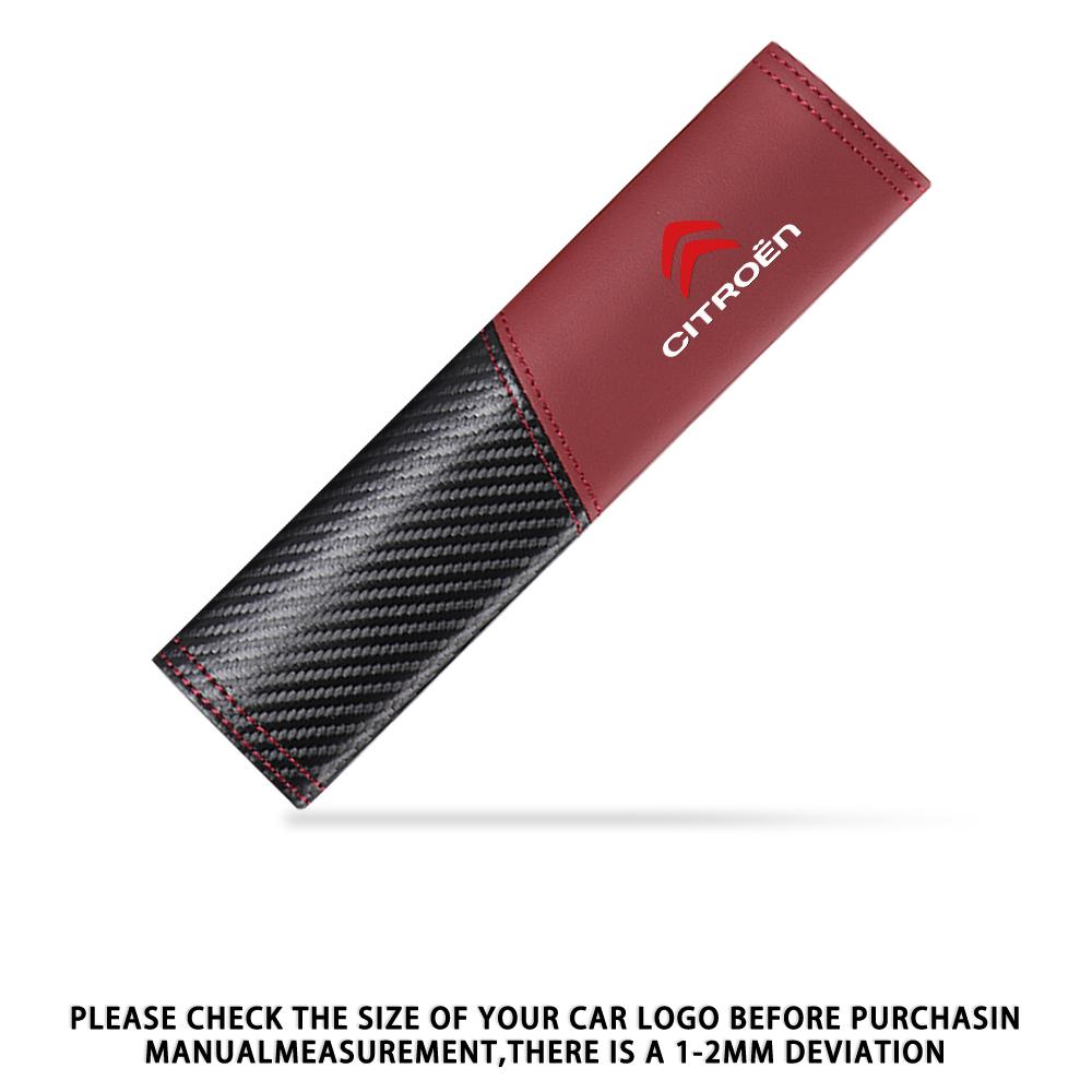 2pcs Seat Belt Covers Car Safety Belt Cover For Citroen C4 C3 C5 C2 Berlingo C-Elysee C4-Picasso C4-Aircross DS DS3 DS5