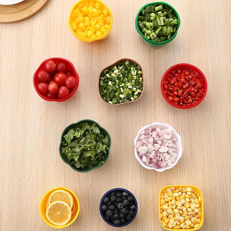 Контейнеры для еды в форме лука, зеленого перца, чеснока, лимона, фруктов, свежих фруктов, пластиковая коробка для хранения овощей, холодильник, хранение