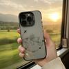 Простой чехол для телефона с рисунком самолета и земли Для iPhone 11 12 13 14 15 16 17 XS XR X 12 13 Plus Pro Max SE серии Противоударный прочный красивый великолепный