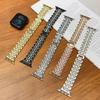 Алмазные ремешки для Apple Watch Band 41 40 46 42 мм Женский роскошный металлический браслет iWatch Ultra S11 10 9 8 7 6 SE 5 38 45 44 мм