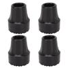 4pcs Rubber Crutch Tip Set Professional Portable Replacement Cane Tip Accessory for Elderly 0.9