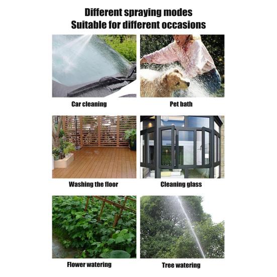 Металлическая удлинительная штанга для мойки высокого давления, чистящая турбо-щетка с 5-метровым шлангом