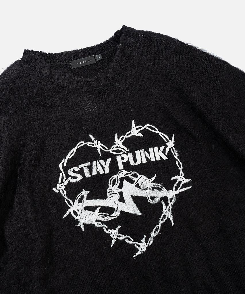 VASTIC Stay Punk Brush Knit_Black