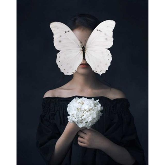 40x50cm Oil Painting By Numbers Flower Women DIY Paint By Numbers Girl On Canvas Home Decoration Diy Frame Digital Painting