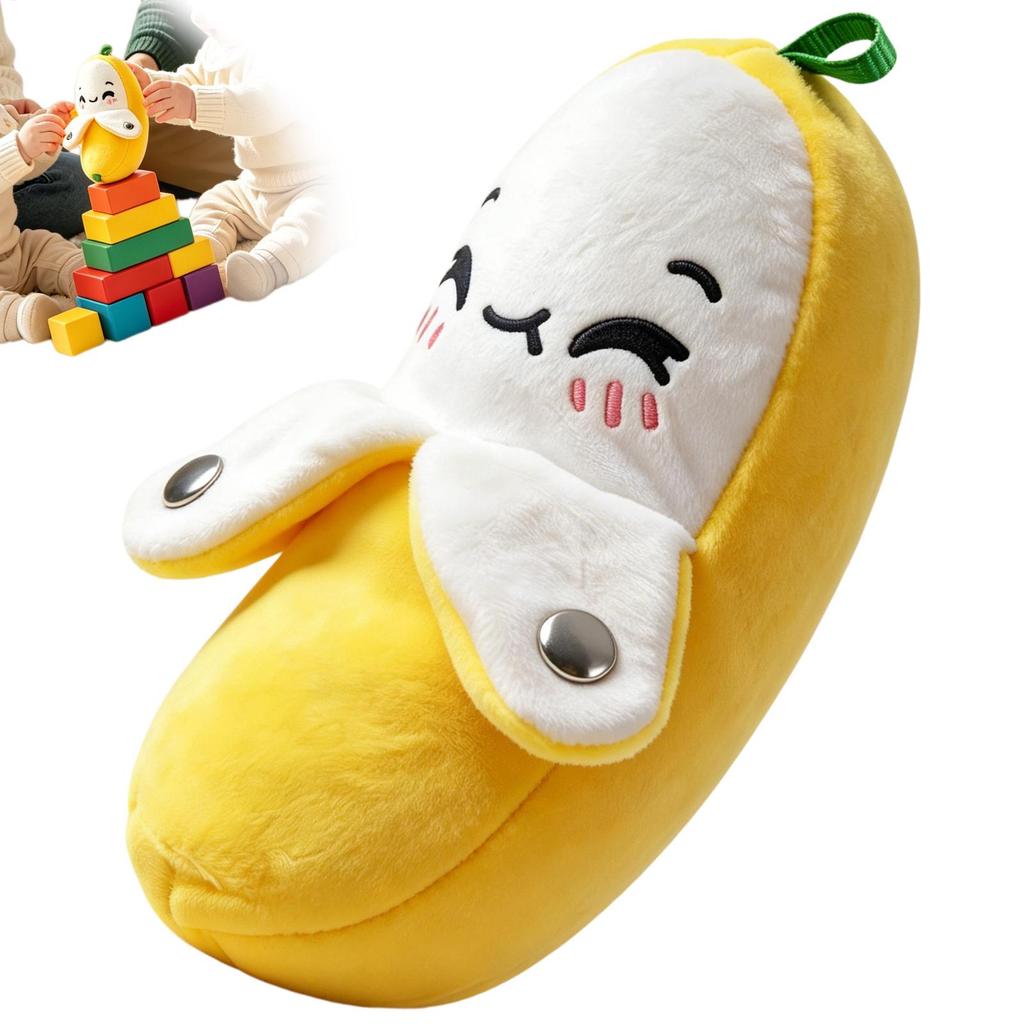 Stuffed Banana Funny Doll With Sound Musical Plush Toy With Sounds For kids Children Boys Girls Sofa Bed Room Bedroom Home