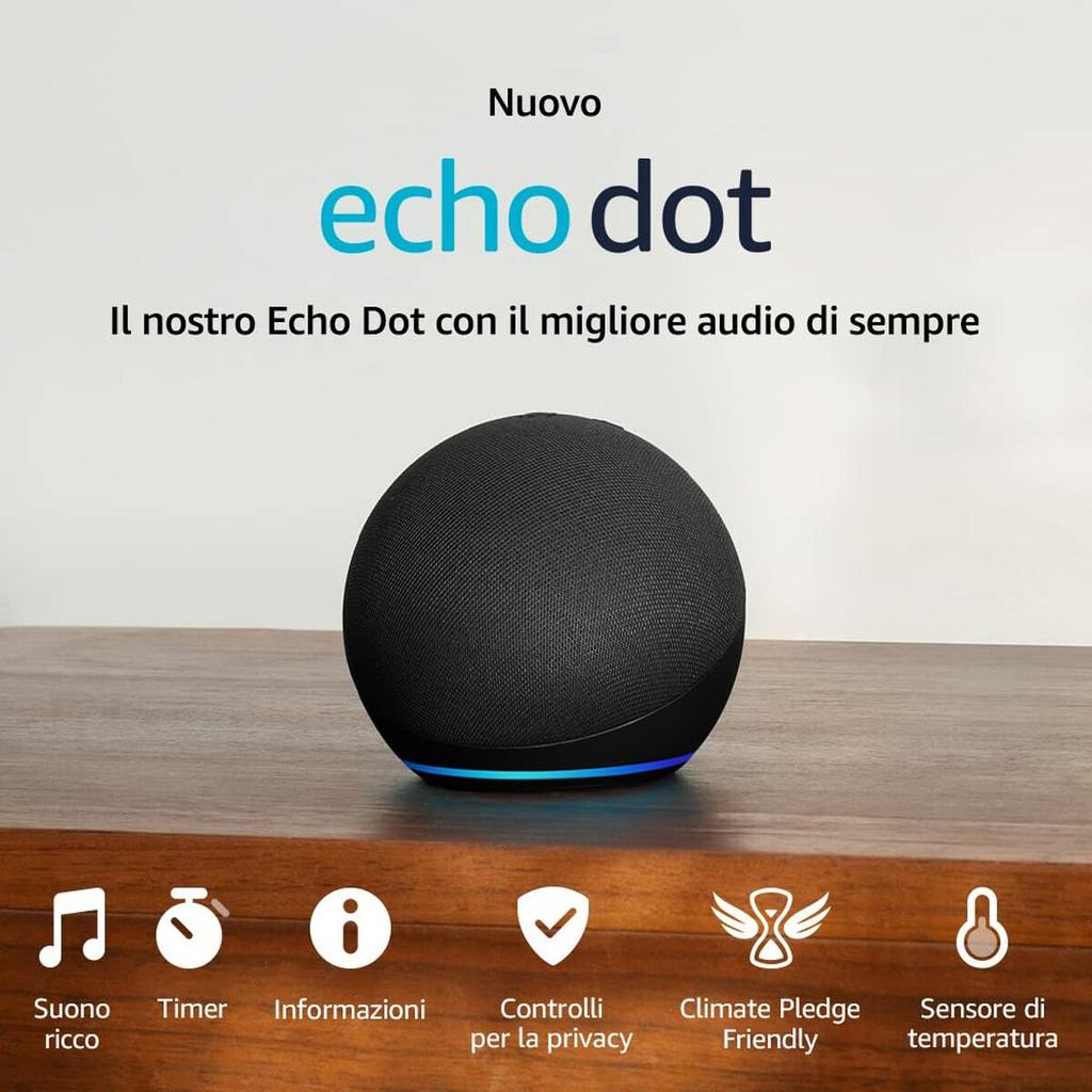 Amazon Echo Dot smart speaker Alexa anthracite