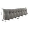 Back Cushion Long Wedge Cushion Lumbar Cushion 120/140/160/180/200cm, For Bed Sofa Reading Pillow Headboard Cushion