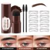 Brown Tube Eyebrow Printing Eyebrow Cream Eyebrow Powder Eyebrow Card Eyebrow Brush Combination Set Hairline Powder
